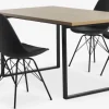 AABENRAA + KLARUPAABENRAA L160 table coloris chêne + 4 KLARUP chaises noir-JYSK Discount