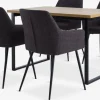 AABENRAA + PURHUSAABENRAA L120 table coloris chêne + 4 PURHUS chaises gris-JYSK Discount