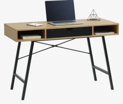 ABBETVEDBureau ABBETVED 48x120 coloris chêne naturel/noir-JYSK New