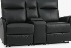 ABILDSKOVCanapé ABILDSKOV 2 places avec console noir-JYSK Best