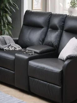 ABILDSKOVConsole centrale ABILDSKOV avec rangement noir-JYSK Clearance