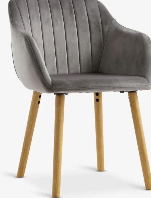 ADSLEVChaise ADSLEV velours /naturel-JYSK