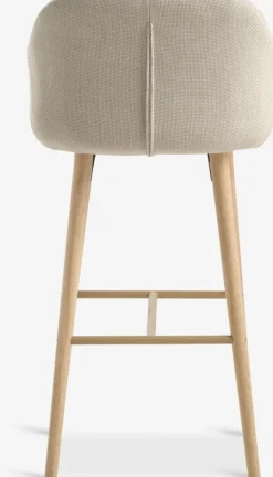 ADSLEVChaise de bar ADSLEV tissu beige/coloris chêne naturel-JYSK Sale