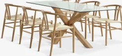 AGERBY + GUDERUPAGERBY L190 table chêne naturel + 4 GUDERUP chaises chêne-JYSK Discount