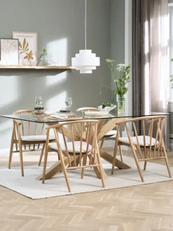 AGERBY + LYKSBORGAGERBY L190 table chêne + 4 LYKSBORG chaises chêne naturel-JYSK Best