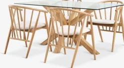 AGERBY + LYKSBORGAGERBY L160 table chêne + 4 LYKSBORG chaises chêne naturel-JYSK Outlet
