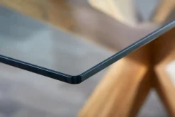 AGERBYTable AGERBY 90x160 verre/chêne naturel-Royal Oak Clearance