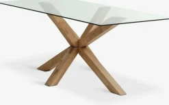 AGERBYTable AGERBY 90x190 verre/chêne naturel-Royal Oak Online