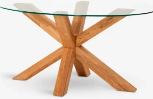 AGERBYTable basse AGERBY 60x100 verre/chêne naturel-Royal Oak Hot