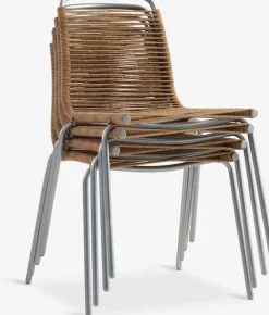 AKTIVEN + MIDDAGSBERGETAKTIVEN L118/168 table + 4 MIDDAGSBERGET chaises naturel-JYSK