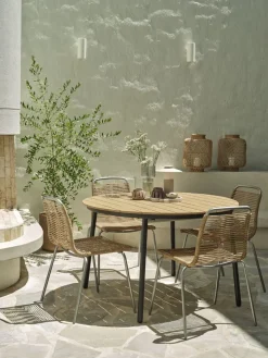 AKTIVENTable de jardin AKTIVEN Ø118xL118/168 naturel-JUTLANDIA Clearance