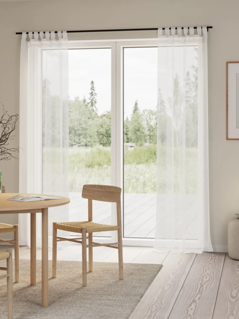 ALAJAURERideau ALAJAURE 1x140x245 blanc-JYSK Discount