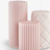 ALFREDBougie pilier ALFRED rose 3pcs/pqt-JYSK New