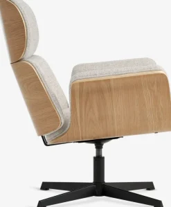 ALLINGEFauteuil ALLINGE pivotant tissu beige/noir-JYSK Hot