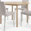 ALSTED + BRANDEALSTED Ø120 table chêne naturel + 4 BRANDE chaises beige-JYSK Online