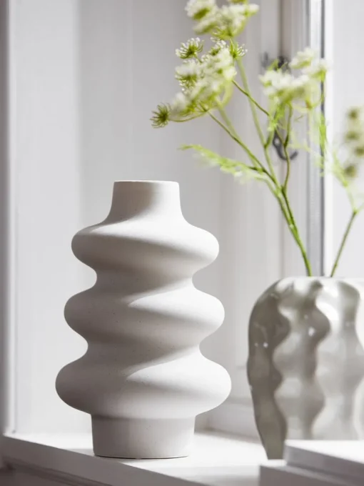 ALVISVase ALVIS Ø20xH30cm blanc-JYSK New