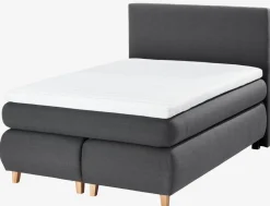 ANDELVAGoldLit sommier tapissier 140x200cm ANDELVA Gris-41 Très ferme-DREAMZONE Outlet