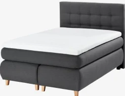 ANDELVAGoldLit sommier tapissier 140x200cm ANDELVA Gris-41 Très ferme-DREAMZONE Outlet