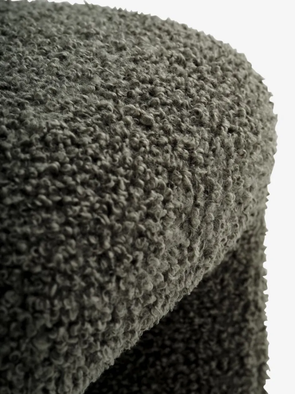 ANDSTPouf ANDST 46x38 tissu teddy vert olive-JYSK Outlet