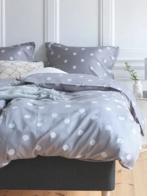 ANEPlusParure de lit Satin ANE 240x220 gris-JYSK Outlet