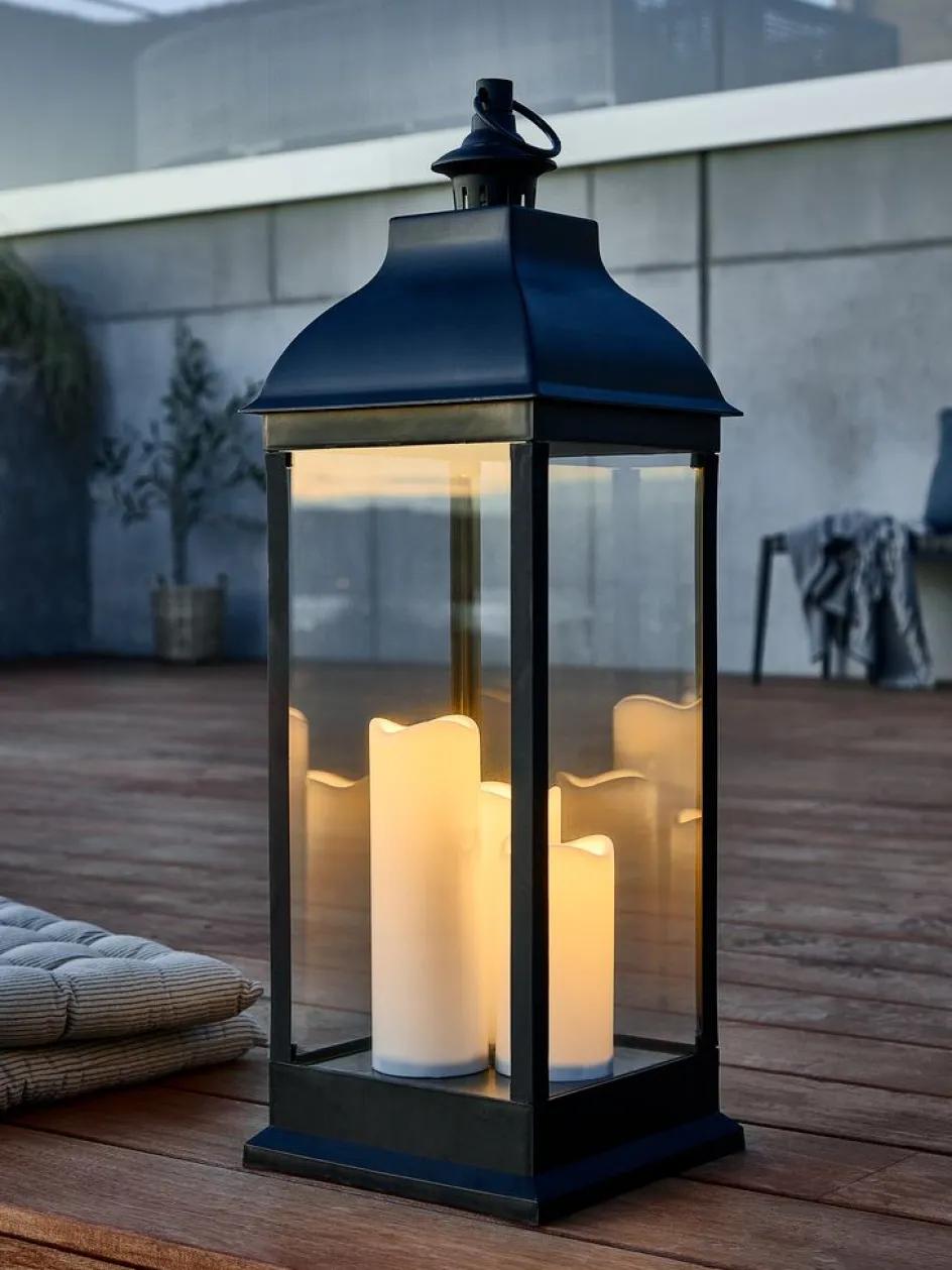 ANKALanterne ANKA l24xL24xH70cm a/LED noir-JYSK Online