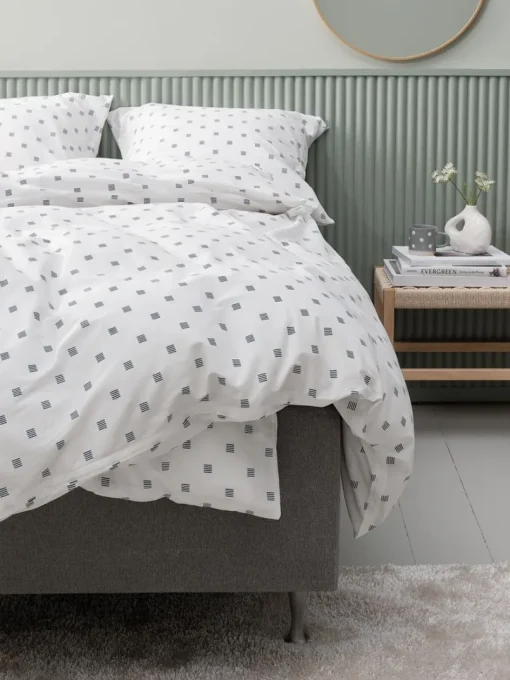 ANNIKABasicParure de lit ANNIKA 240x220 bleu/blanc-JYSK Clearance