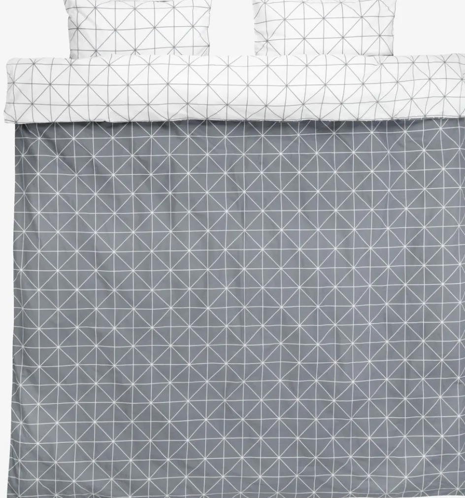 ATLAPlusParure de lit ATLA 240x220 gris-JYSK Sale