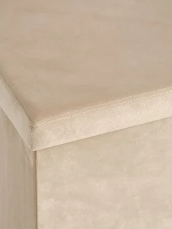 AUNINGPouf AUNING 38x38 a/rangement velours sable foncé-JYSK Online