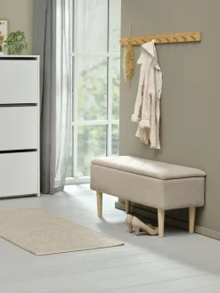 BADSTEDBanc BADSTED a/rangement tissu /coloris chêne-JYSK Best