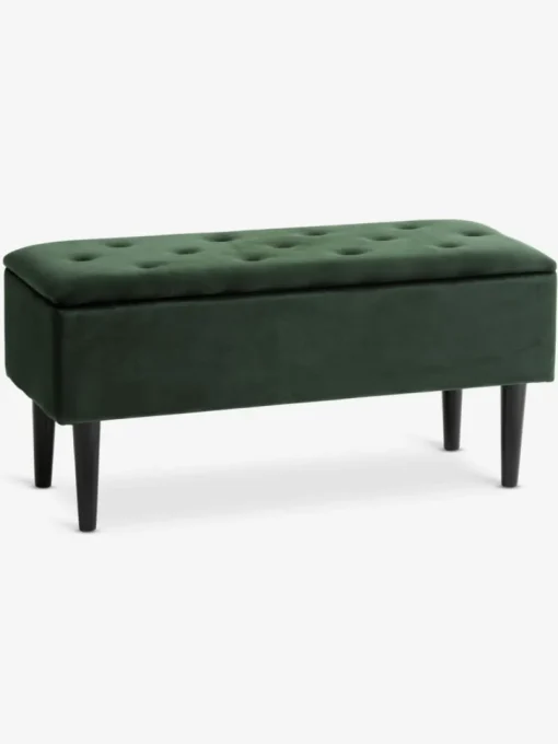 BADSTEDBanc BADSTED a/rangement velours /noir-JYSK Discount