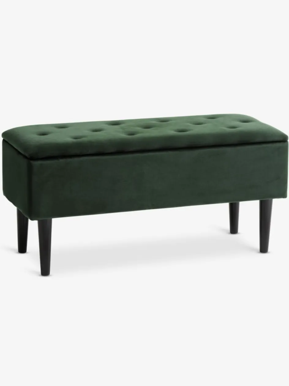 BADSTEDBanc BADSTED a/rangement velours /noir-JYSK Discount