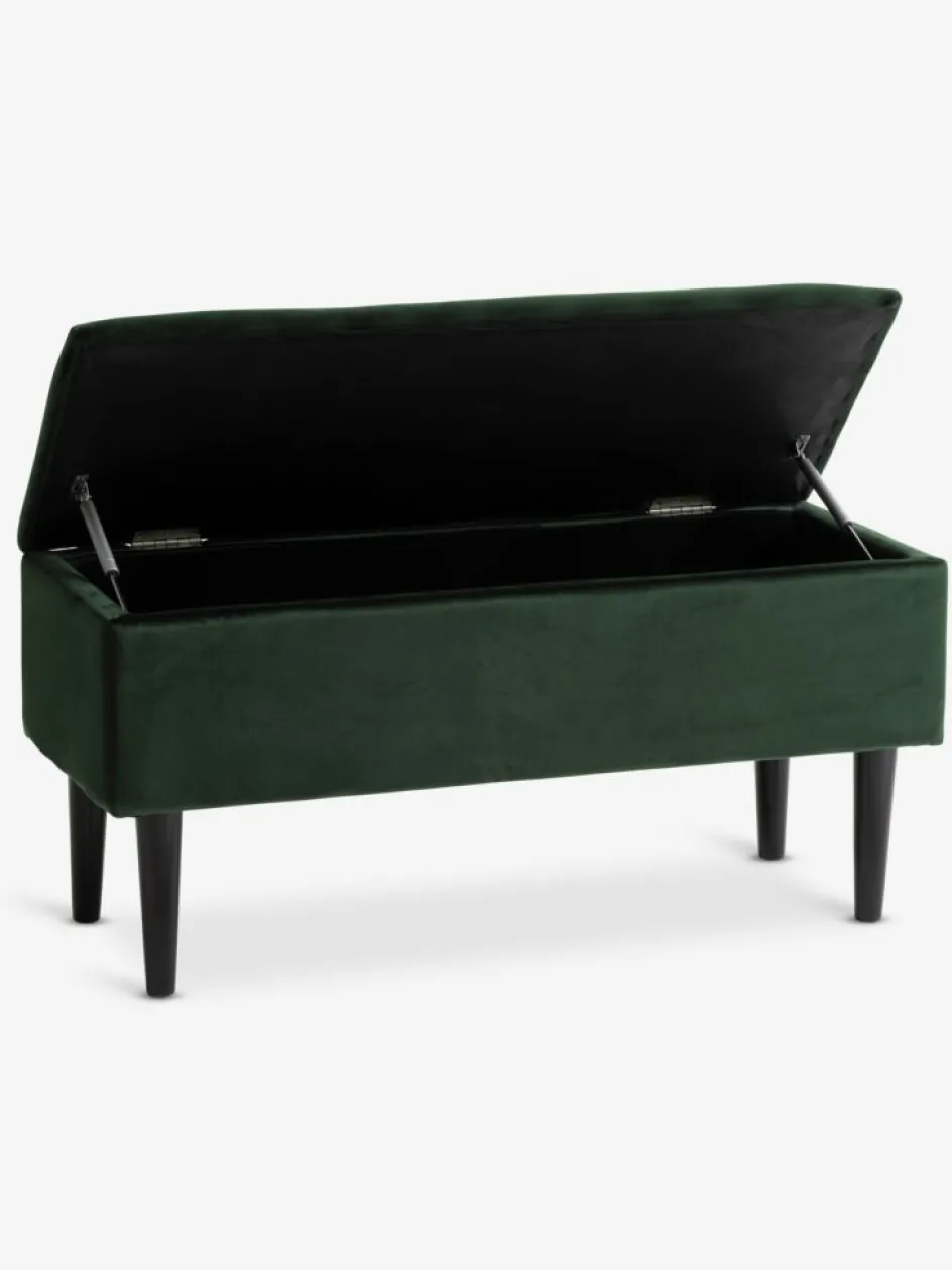 BADSTEDBanc BADSTED a/rangement velours /noir-JYSK Discount
