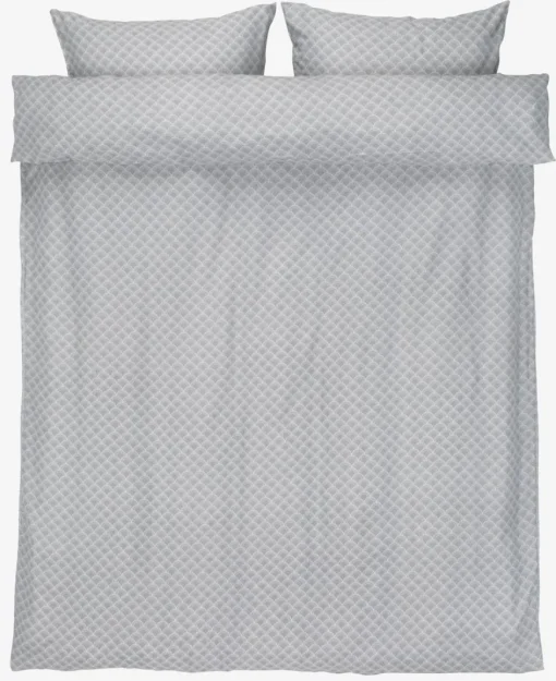 BEATEBasicParure de lit Seersucker BEATE 240x220 gris-JYSK Discount