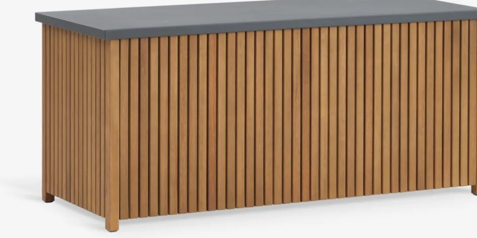 BEDERCoffre à coussins BEDER l133xH61xP54 bois eucalyptus-JUTLANDIA