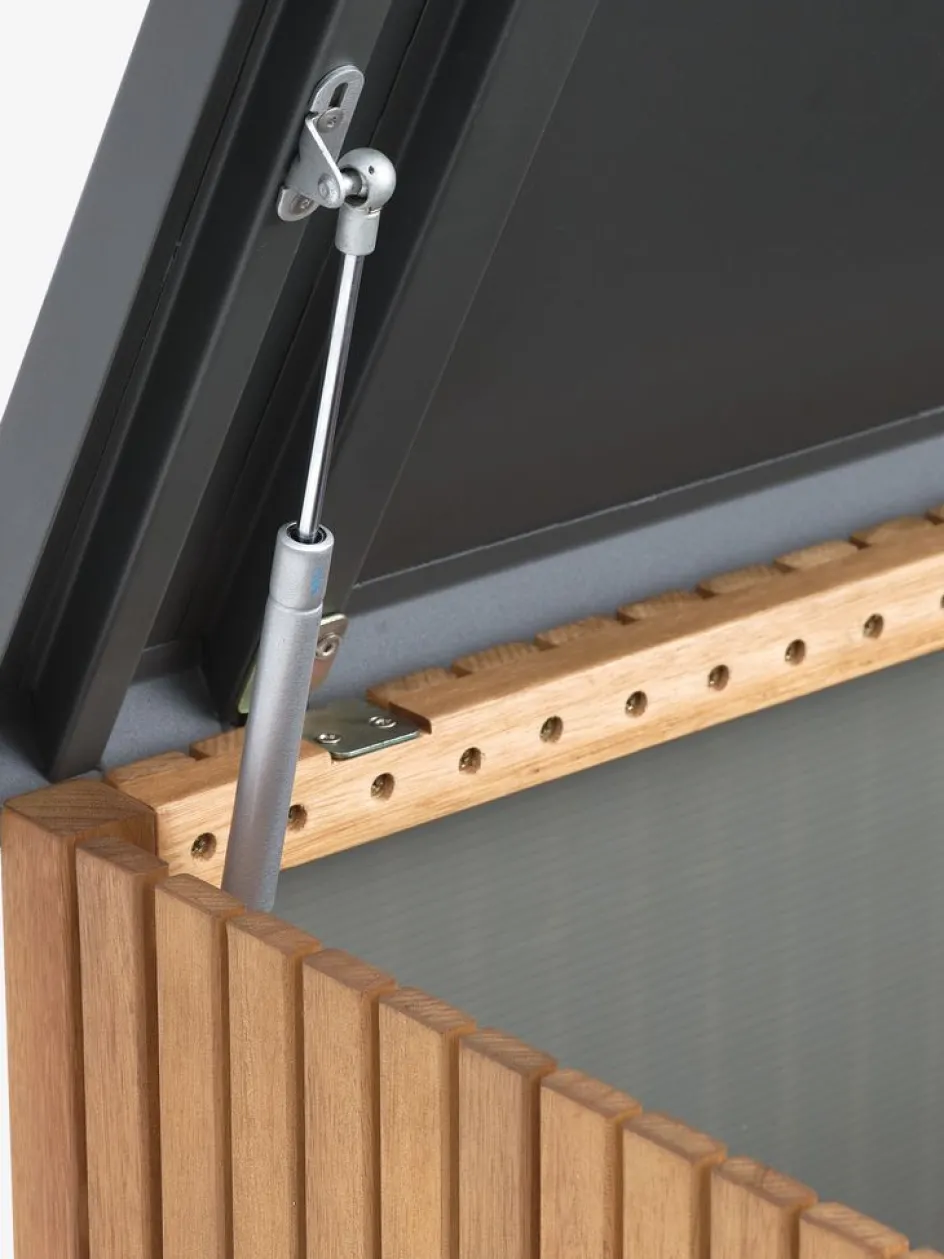 BEDERCoffre à coussins BEDER l133xH61xP54 bois eucalyptus-JUTLANDIA