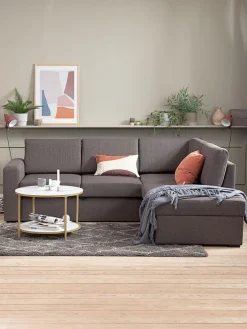 BEDSTEDCanapé convertible avec méridienne BEDSTED gris-JYSK Online