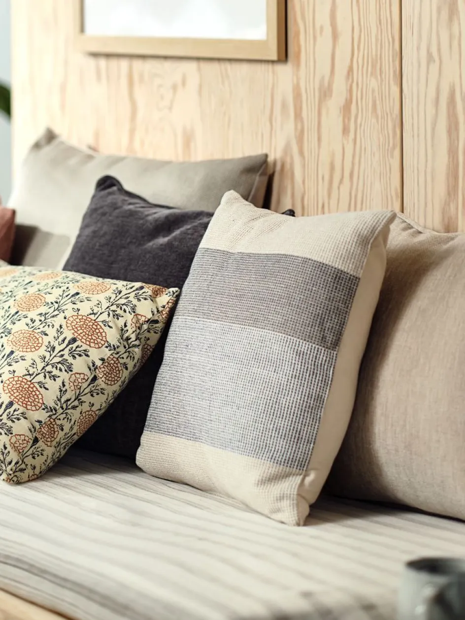 BERGFLETTECoussin BERGFLETTE 45x45 beige/bleu-JYSK New