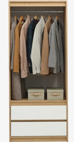 BILLUNDArmoire BILLUND 80x193 blanc/coloris chêne naturel-JYSK Discount