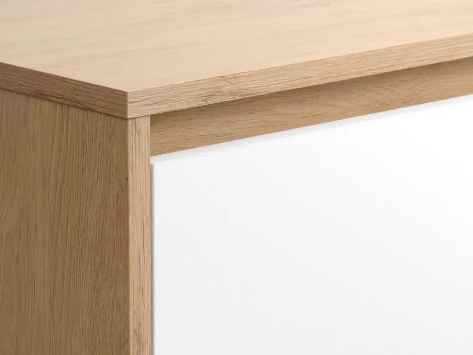 BILLUNDArmoire BILLUND 119x193 blanc/coloris chêne naturel-JYSK Hot