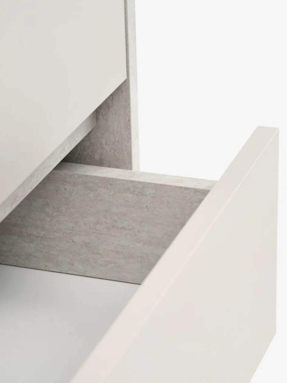 BILLUNDArmoire BILLUND 80x193 2 portes 2 tir. colo. travertin/beige-JYSK Discount