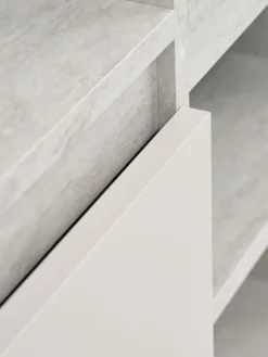 BILLUNDArmoire BILLUND 119x193 4 portes 2 tir. colo travertin/beige-JYSK New