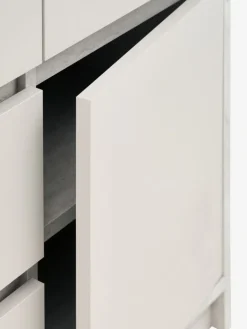 BILLUNDArmoire BILLUND 119x193 4 portes 2 tir. colo travertin/beige-JYSK New