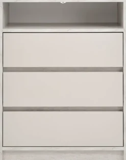 BILLUNDCommode 3 tiroirs BILLUND coloris travertin/beige-JYSK Online