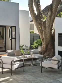 BRUMUNDDALEnsemble lounge BRUMUNDDAL 5 personnes brun-JUTLANDIA Hot