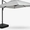 BUBERGParasol déporté BUBERG l300xL300 gris clair-JUTLANDIA Online