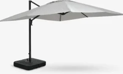 BUBERGParasol déporté BUBERG l300xL300 gris clair-JUTLANDIA Online
