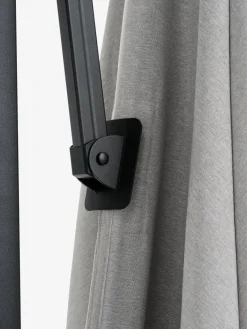 BUBERGParasol déporté BUBERG l300xL300 gris clair-JUTLANDIA Online