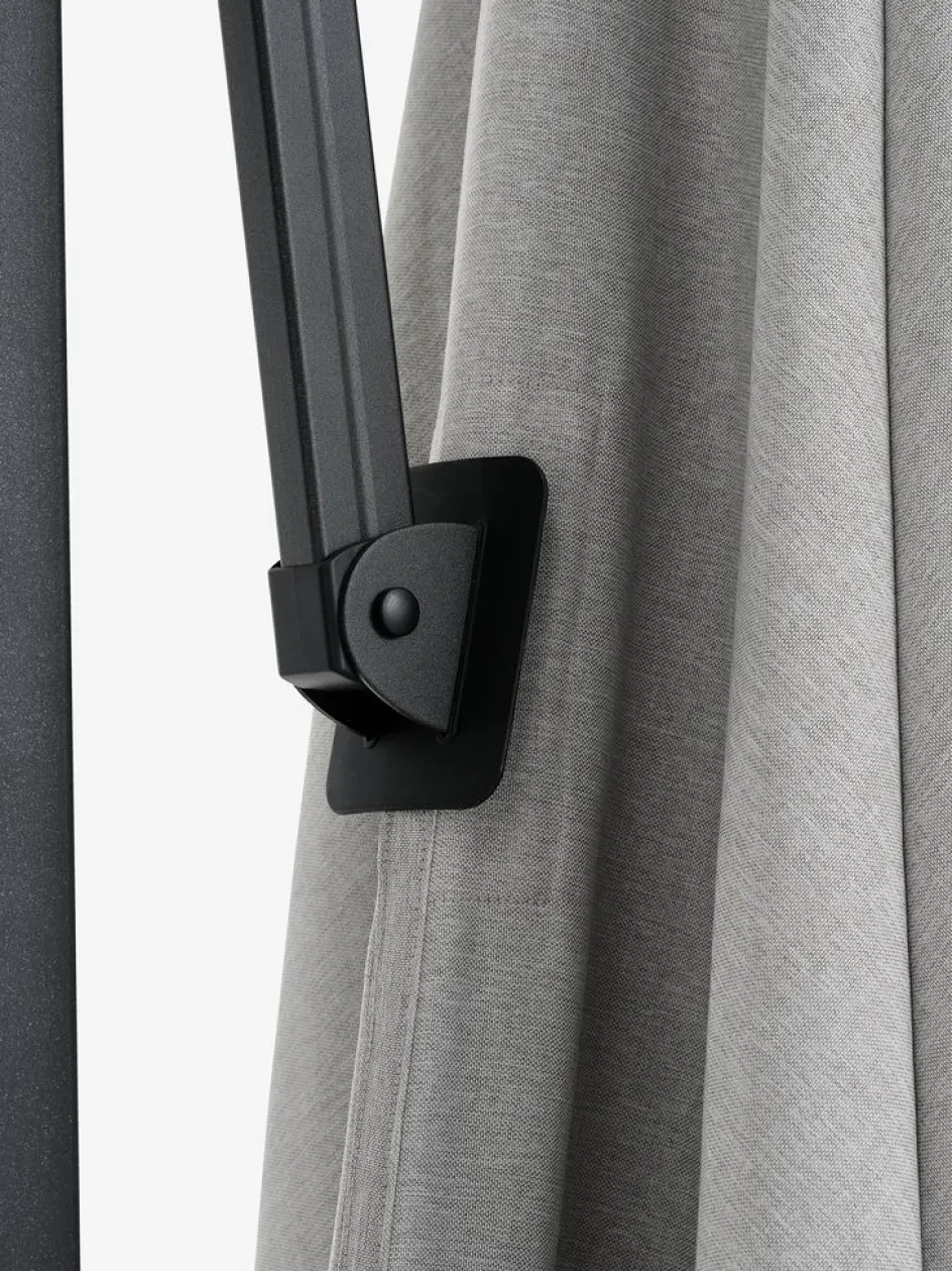 BUBERGParasol déporté BUBERG l300xL300 gris clair-JUTLANDIA Online