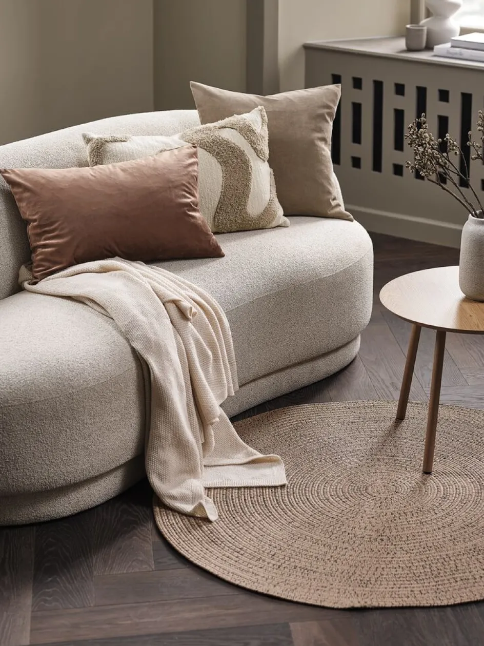 BUESTARRTapis BUESTARR Ø120 naturel/gris-JYSK Best