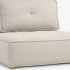 DAGSTRUPPouf DAGSTRUP a/dossier tissu beige-JYSK New